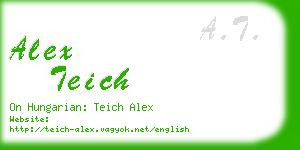 alex teich business card